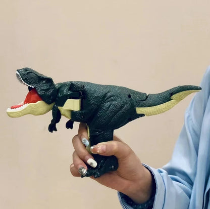 Decompressed dinosaur toy