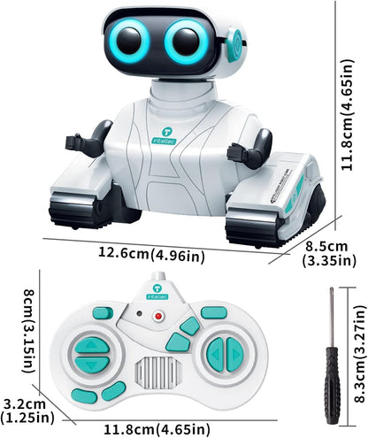 Remote Control Robot Toys with LED Eyes & Flexible Arms, Dance & Sounds