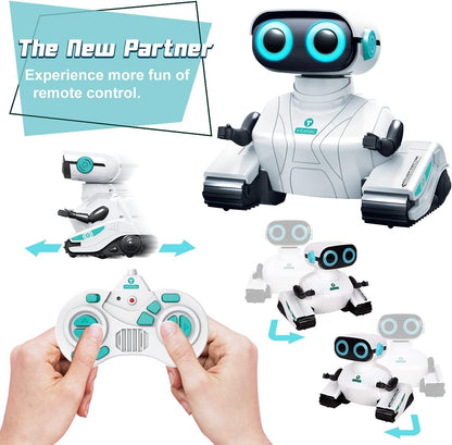 Remote Control Robot Toys with LED Eyes & Flexible Arms, Dance & Sounds