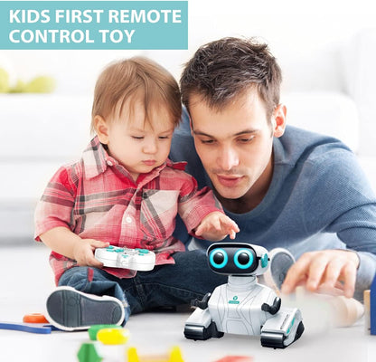 Remote Control Robot Toys with LED Eyes & Flexible Arms, Dance & Sounds