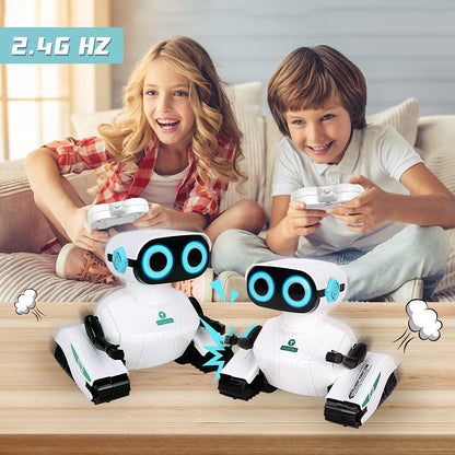 Remote Control Robot Toys with LED Eyes & Flexible Arms, Dance & Sounds