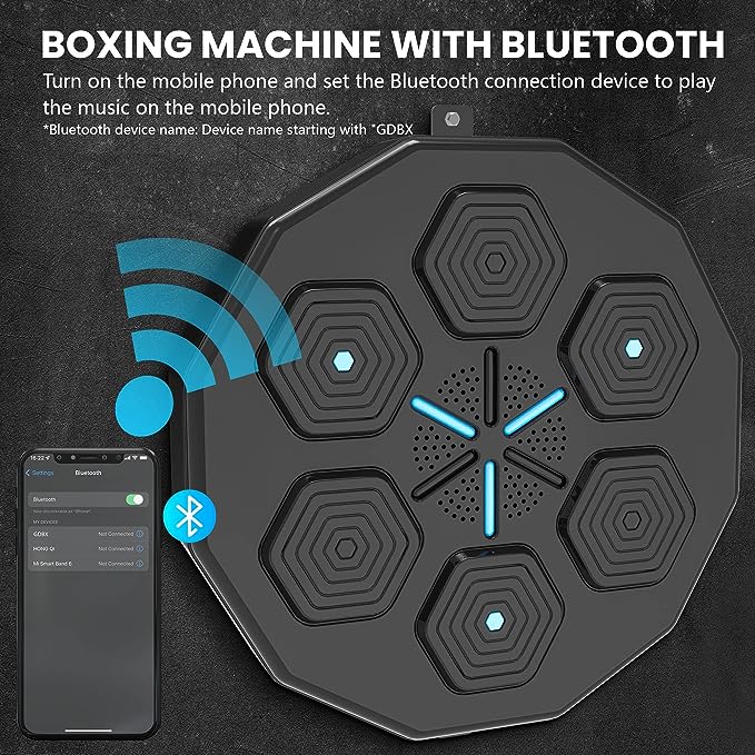 Super easy to use musical boxing targets