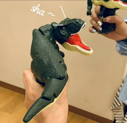 Decompressed dinosaur toy